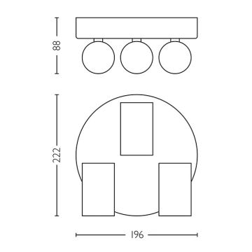 Spot pentru baie Philips IDRIS 3xGU10/5W/230V IP44 alb