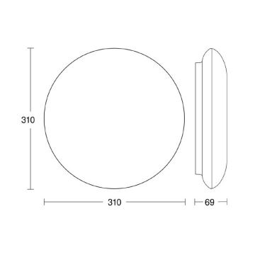 Steinel 035440 - LED Lampă exterior cu senzor QUATTRO LED/10W/230V IP54