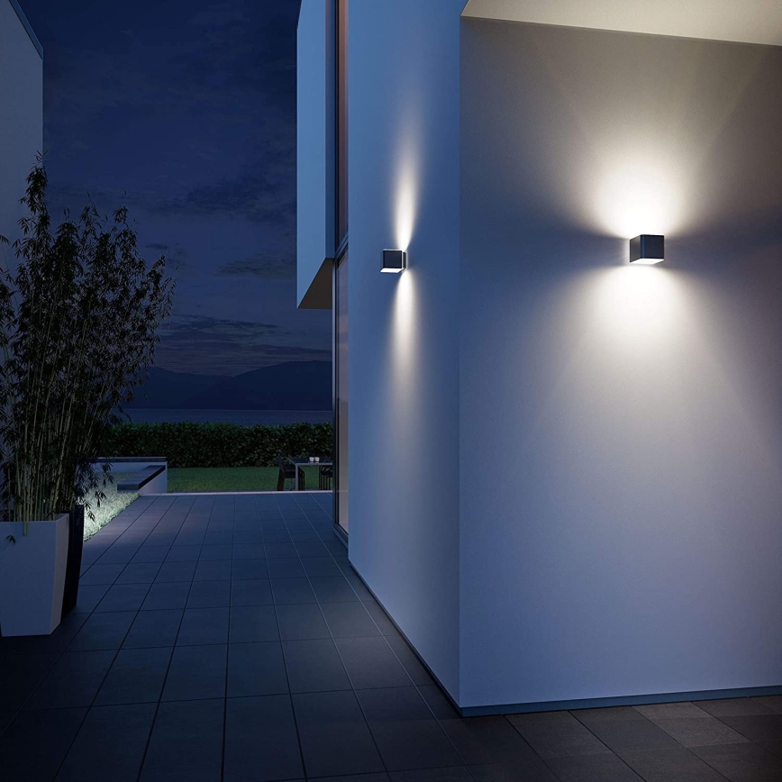 Steinel 055547 - LED Lampă cu senzor de exterior L 840 LED/9,5W/230V IP44 argintiu