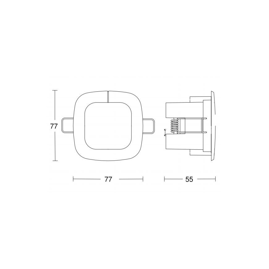 Steinel 593414 - Detector de prezență IR QUATTRO SLIM COM1 AP alb