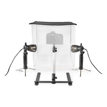 Studio foto LED portabil 2xGU10/5W/230V