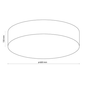 TK Lighting 1584 - Plafonieră RONDO 4xE27/15W/230V