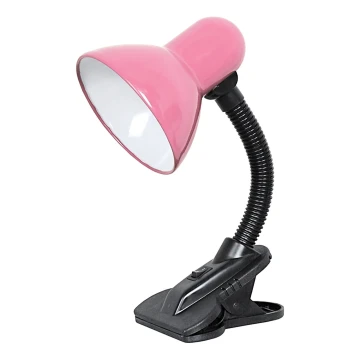 Top Light - Lampa cu clip 1xE27/60W/230V roz