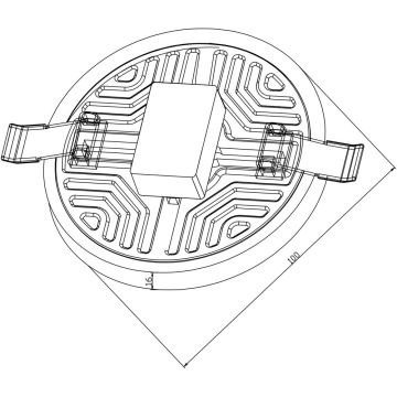 Top Light POLAR K 10 - LED Plafonieră încastrată LED/10W/230V