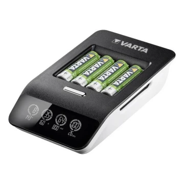 Varta 40084  - LCD Încărcător inteligent ULTRA FAST+  4xNiMH AA 2100 mAh 230V