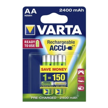 Varta 56706 - 2 buc Baterii reîncărcabile ACCU AA NiMH/2100mAh/1,2V