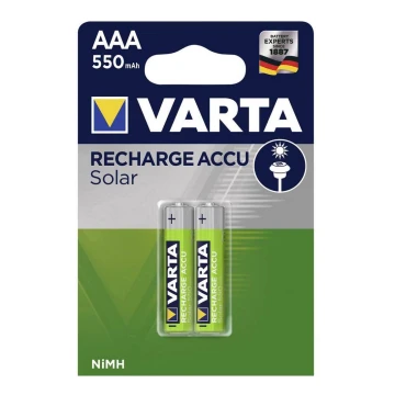 Varta 56733 - 2 buc Baterii reîncărcabile SOLAR ACCU AAA NiMH/550mAh/1,2V