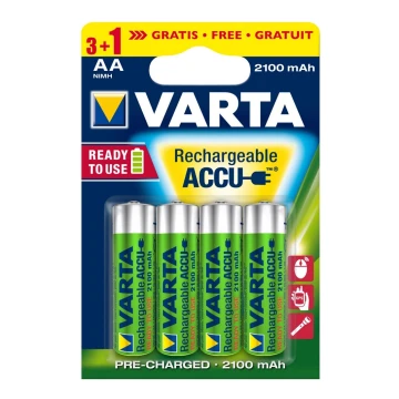 Varta 5675 - 3+1 buc Baterii reîncărcabile ACCU AA Ni-MH/2100mAh/1,2V