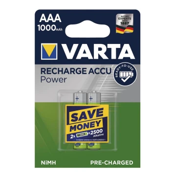 Varta 5703301402 - 2 buc Baterie alcalină ÎNCĂRCARE AAA 1.2V