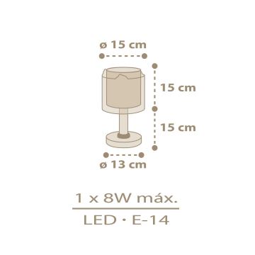 Veioză pentru copii BABY CHICK 1xE14/8W/230V Dalber 76871