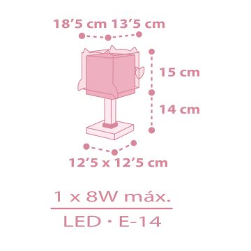 Veioză pentru copii Dalber 64481 LITTLE FRIENDS 1xE14/8W/230V