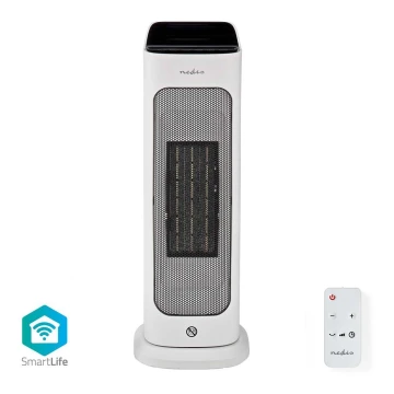 Ventilator cu element ceramic de încălzire Smartlife 1400/2000W/230V Wi-Fi Tuya + telecomandă