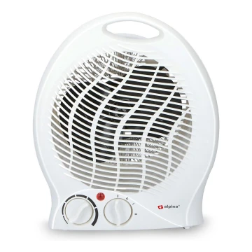 Ventilator cu element de încălzire 1000/2000W/230V alb