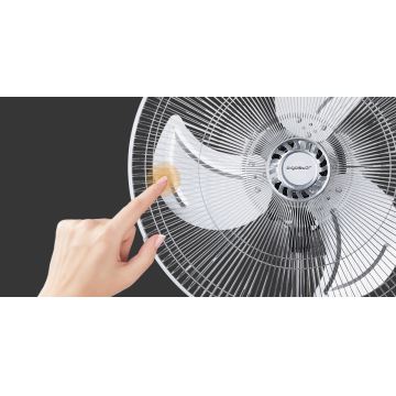 Ventilator cu picior Aigostar 55W/230V crom/negru