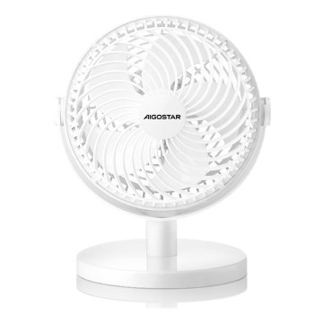 Ventilator de masă Aigostar 3W/5V alb