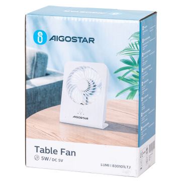 Ventilator de masă Aigostar 5W/5V alb