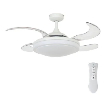 Ventilator de tavan FANAWAY 212980 EVORA 2xE27/15W/230V alb + telecomandă