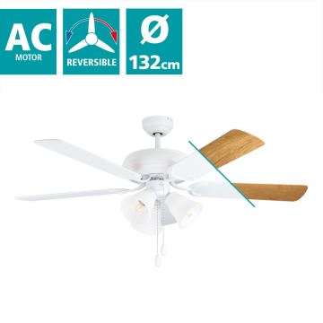 Ventilator de tavan 3xE27/40W/230V alb Eglo