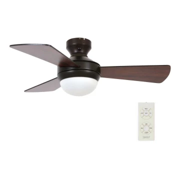 Ventilator de tavan Lucci Air 512311 AIRLIE HUGGER 2xE27/15W/230V lemn/maro + telecomandă