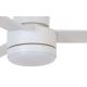 Ventilator LED de tavan BAYSIDE 213037 LAGOON GX53/17W/230V alb + telecomandă