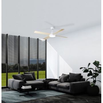 Ventilator LED de tavan dimabil LED/20W/230V alb Eglo + telecomandă