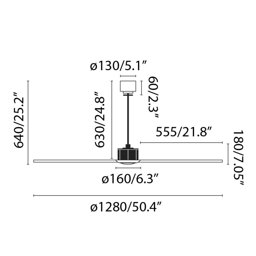 Ventilator LED de tavan FARO 33395-10 JUST FAN LED/16W/230V negru/maro d. 128 cm + telecomandă