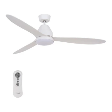 Ventilator LED de tavan Lucci air 213043 WHITEHAVEN GX53/17W/230V alb + telecomandă