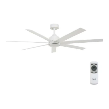 Ventilator LED de tavan Lucci Air 213182 ATLANTA 1xGX53/52W/230V alb + telecomandă