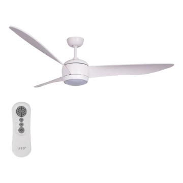 Ventilator LED de tavan Lucci air 512911 AIRFUSION NORDIC LED/20W/230V lemn/alb + telecomandă