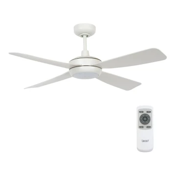 Ventilator LED dimabil de tavan Lucci air 213302 SLIPSTREAM 1xGX53/12W/230V alb + telecomandă