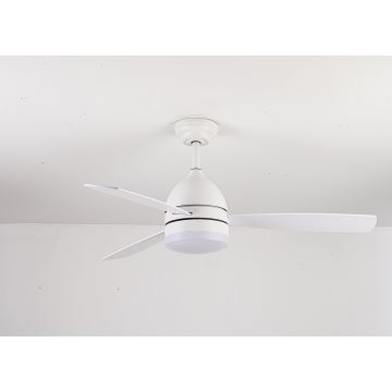 Ventilator LED dimabil de tavan Lucci air 513072 VECTOR LED/25W/230V 3000/4200/6500K alb + telecomandă